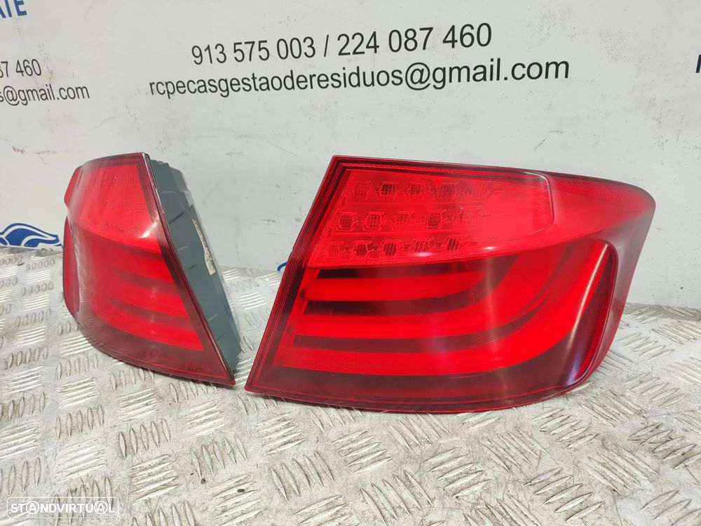 Farolins traseiros trás direito esquerdo LED BMW Serie 5 F10 Sedan Carro Pré LCI de 2009 a 2013 - 4
