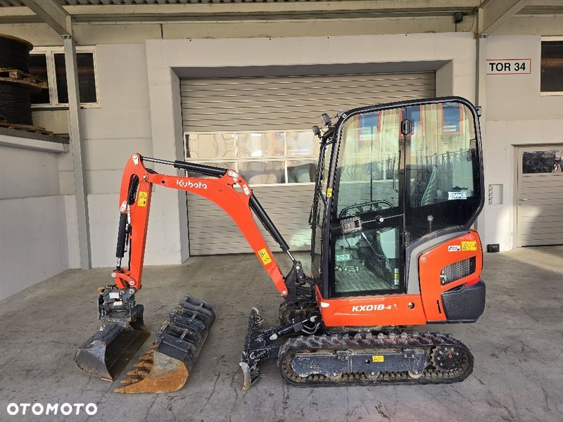 Kubota Kubota KX018-4 , ROK 2023 ,  3 łyżki 300 mm 450 mm 700 mm 1 łyżka skośna 1000 mm. 1 rok gwarancji