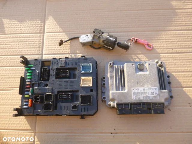 ZESTAW STARTOWY KOMPUTER STACYJKA IMMOBILIZER BSI CITROEN C4 PICASSO 1.6 HDI 0281012980 - 2