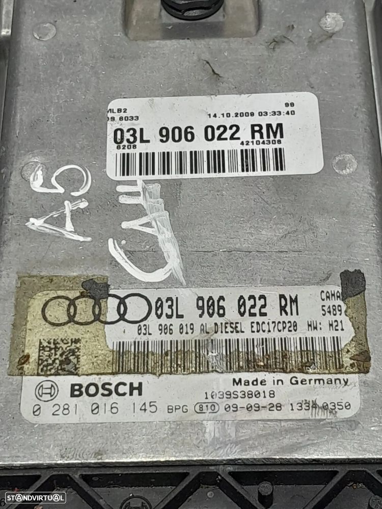 CENTRALINA ECU MOTOR AUDI A5 8T 2.0 TDI 16V 170CV CAH CAHA 0281016145 03L906022RM 03L906022 AUDI A4 B8 A6 C6 Q5 8RB SEAT EXEO - 6
