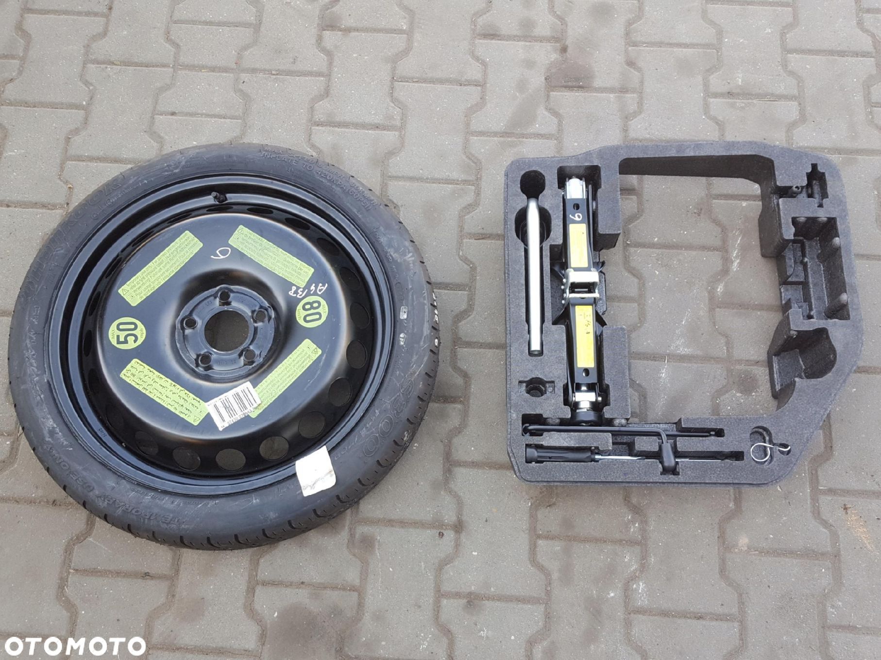 AUDI A4 B8 08-16r A5 8T KOŁO DOJAZDOWE 19 5X112 LEWAREK - 1