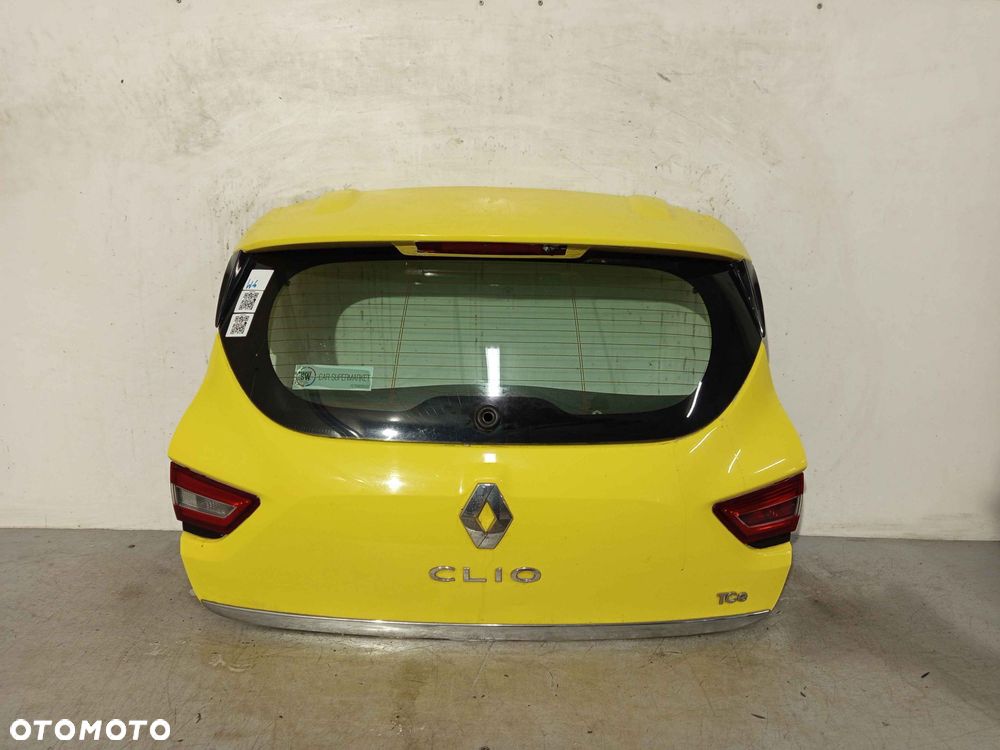 + KLAPA TYŁ TYLNA BAGAŻNIKA RENAULT CLIO 4 IV OVENW ŻÓŁTA 5D 5 DRZWI HB - 1