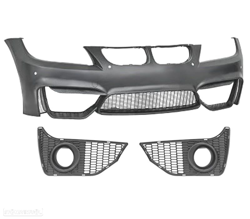 PARA-CHOQUES BMW E90 E91 05-08 PDC LOOK M4 GRELHAS NEVOEIRO - 2