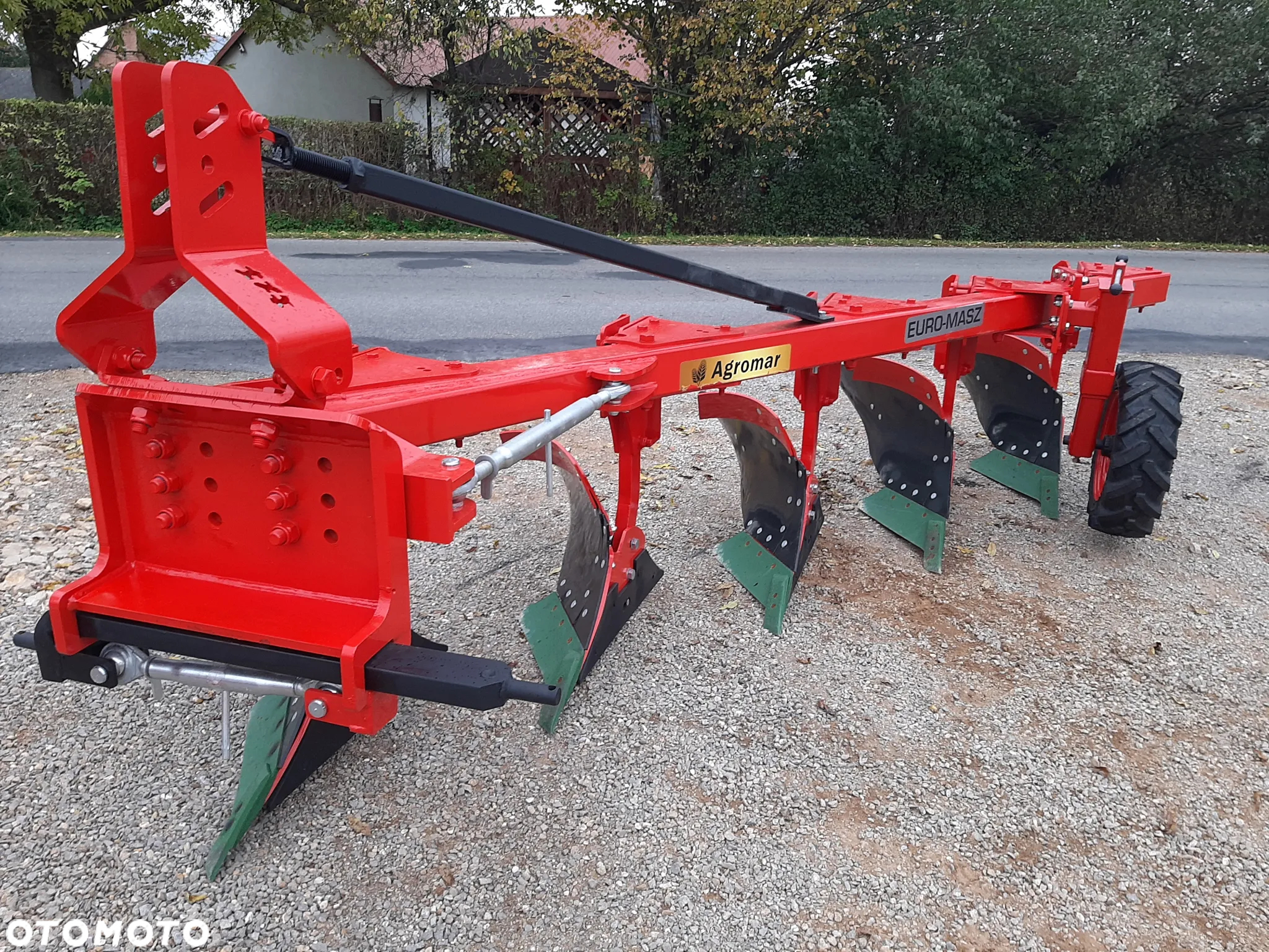 Pług zagonowy jednobelkowy 3/4/5+ skib EURO-MASZ / kverneland 18'' OD RĘKI transport zrywalny/śruba - 6