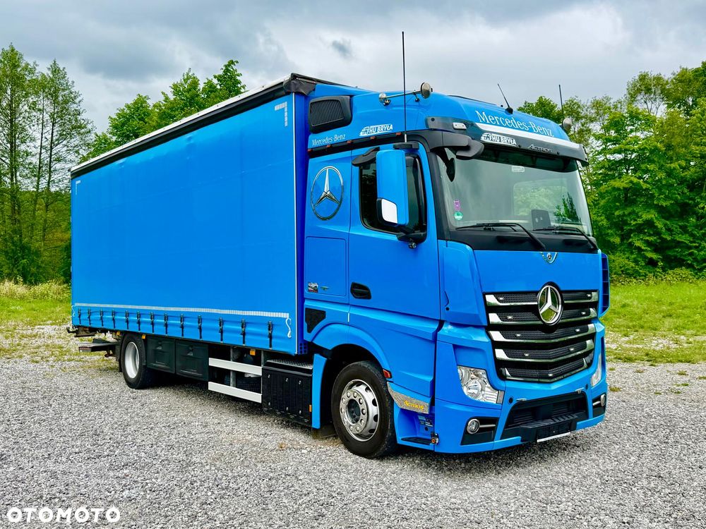 Mercedes-Benz ACTROS 1833 / FIRANKA / WINDA / NOWY TACHOGRAF G2V2 / 19PALET / 8TON ŁADOWNOŚCI / AUTOMAT / DUŻY SILNIK  / SYPIALKA / SERWISOWANY / 2018 / JAK NOWY  / - 1