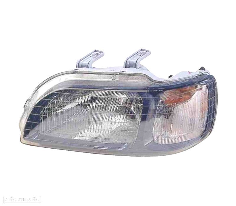 FAROL ESQ OPTICAS PARA HONDA CIVIC 5P 97-01 FUNDO PRETO - 1
