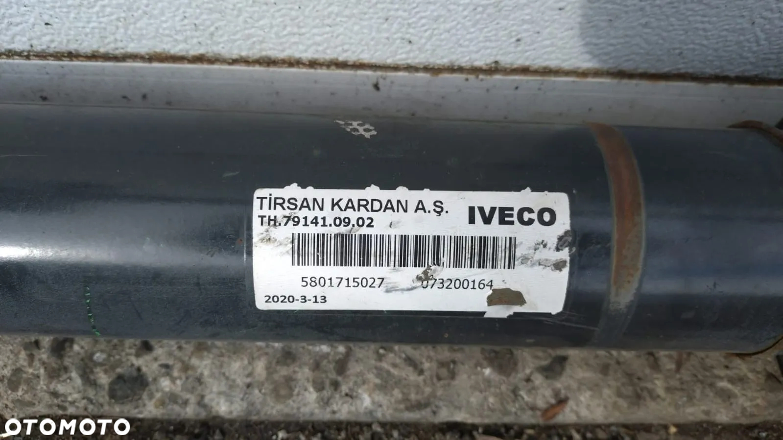 WAŁ NAPĘDOWY IVECO DAILY 35C 50C 14- ROZSTAW OSI 3,75 5801715027 NO V1224/255 - 2