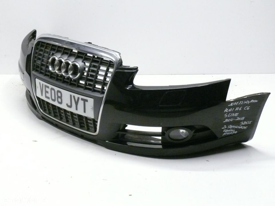 ZDERZAK PRZEDNI AUDI A6 C6 S-LINE 2004 2008 XENON GRILL KRATKI - 2