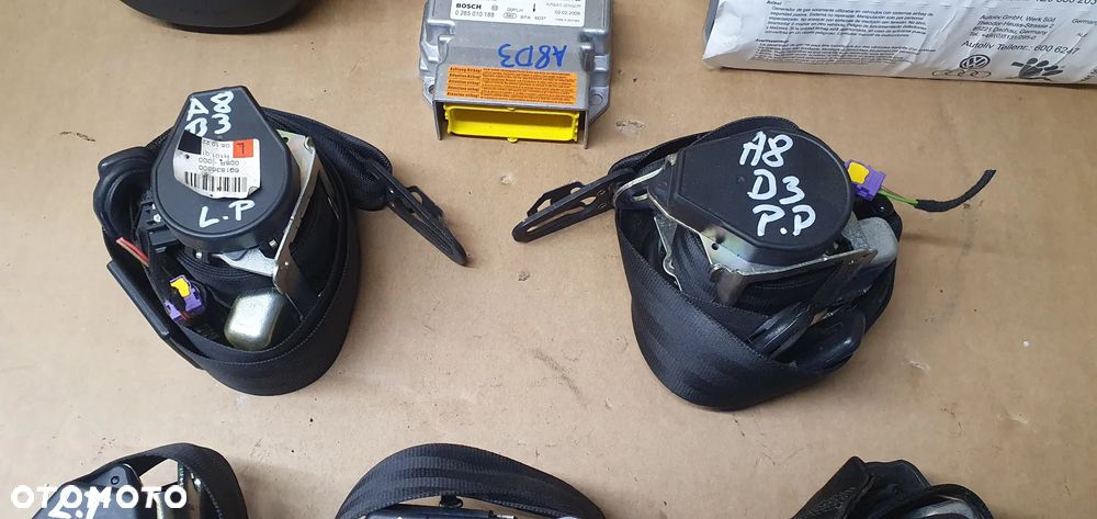 Poduszki pasy AIRBAG sensor zestaw naprawczy Audi A8 D3 Lift - 4