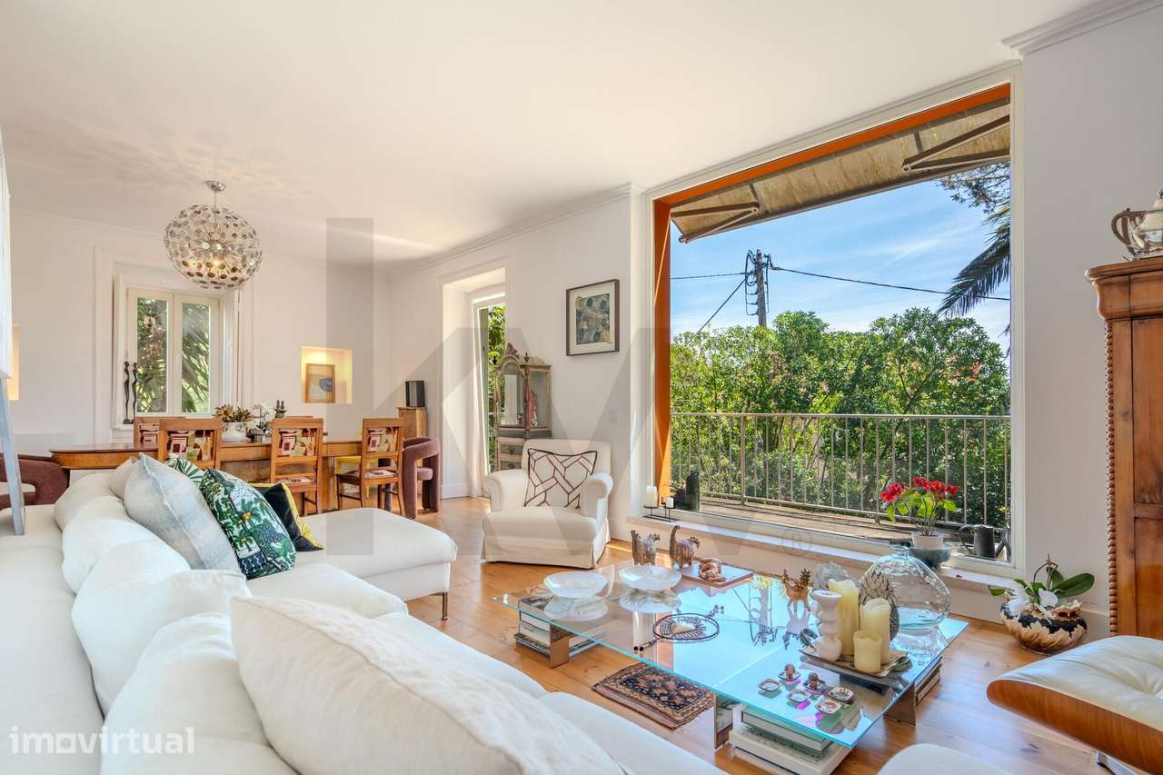 Chalet de Charme T6 com Vista Mar no Monte Estoril (renovado) - Grande imagem: 5/60