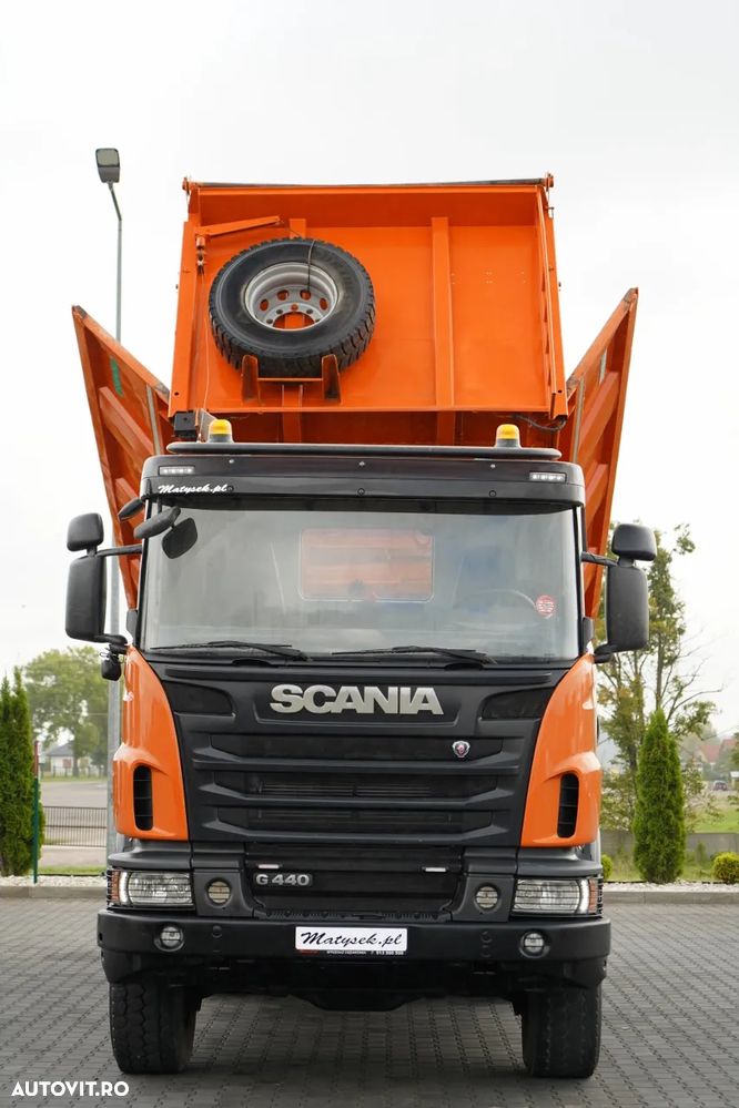 Scania G 440 / 6x6 / BASCULĂ TRIPLU / 2X HIDRODROBOOTS / BOARDMATIC / 100% ANVELOPE / MANUALĂ - 2