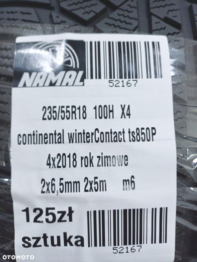 4x 235/55r18 continental opony zimowe 6,5mm 52167 - 10