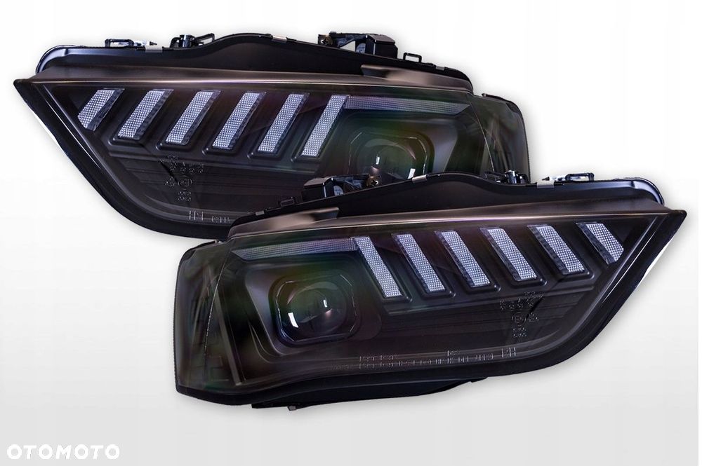 Reflektor Lampa kpl Diody Soczewka Clear Black Audi A4 B8 Lift 2011-2016 - 6