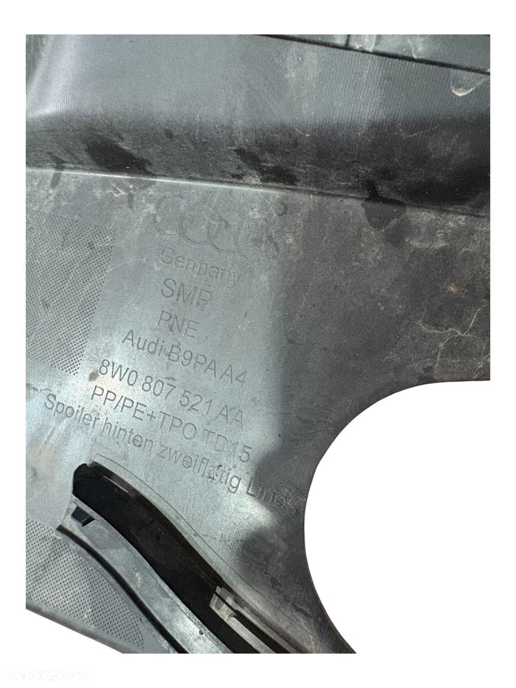 Spojler zderzaka tylnego Audi A4 A-4 B9 Lift S-line 8W0807521AA - 10