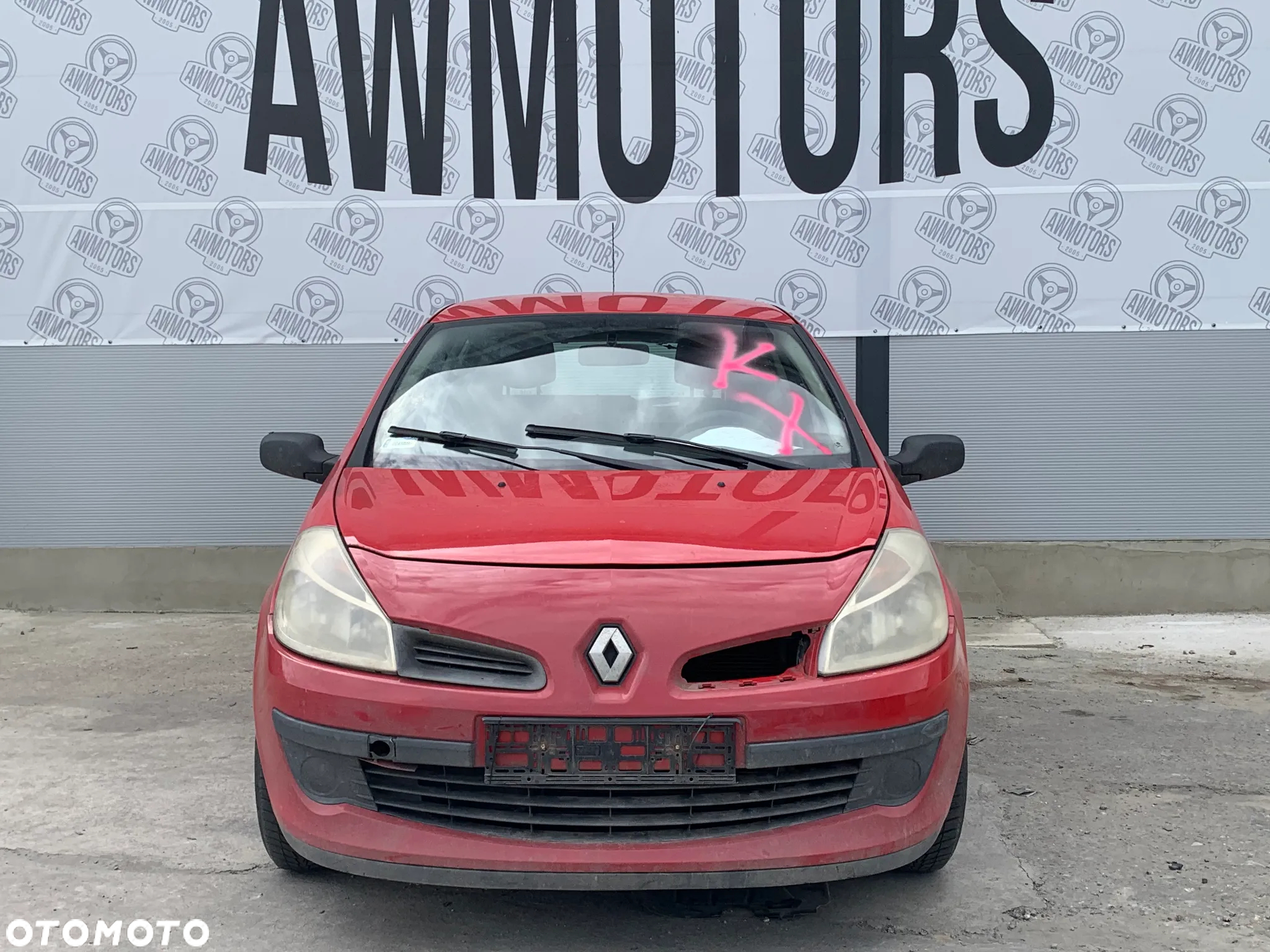 RENAULT CLIO 2006 *SAMOCHÓD NA CZĘŚCI* 2251 MASKA LAMPA DRZWI LUSTERKO ZDERZAK GRILL BŁOTNIK KLAPA BELKA PRAWE LEWE PRZÓD TYŁ - 2