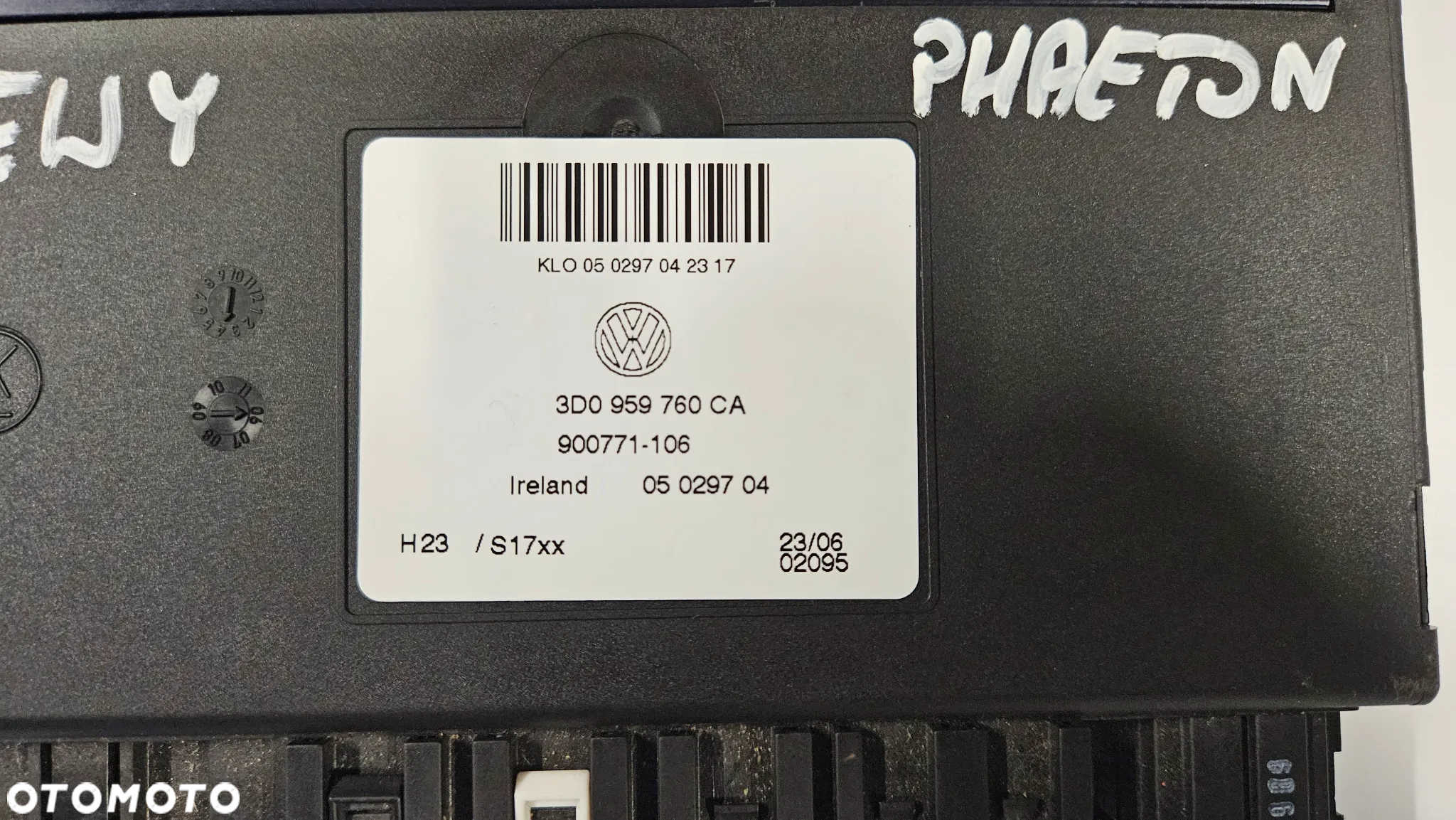 VW Phaeton Sterownik fotela lewego Moduł fotela przód lewy 3D0959760CA - 2