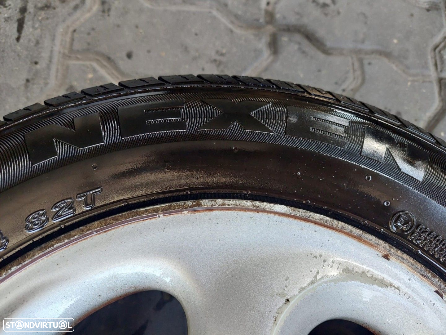 Jantes Peugeot 4x108 R14 com pneus 175/65 furação - 7