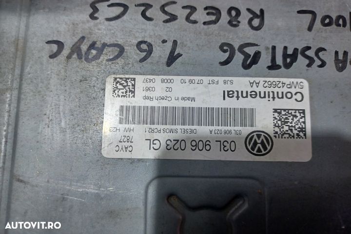 Calculator motor ECU 03L906023GL 5WP42662AA - 1.6 CAYC 03L906023GL 5W - 3
