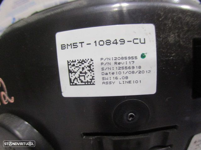 Quadrante BM5T10849CU FORD FOCUS  3 FASE 1 2012 1.6 Tdci 95CV 5P BRANCO KM/H DIGITAL - 7