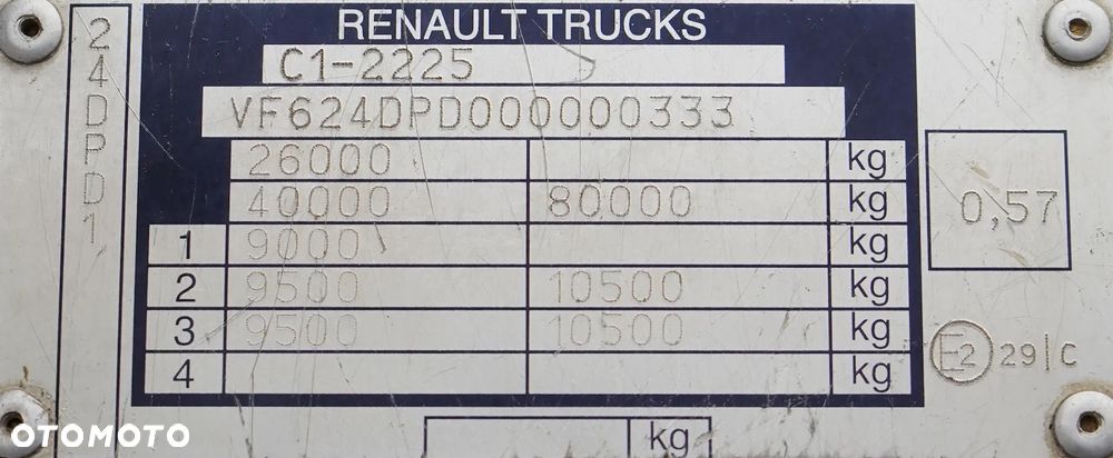 Renault PREMIUM / 370 / 6 X 4 / SKRZYNIOWY + HDS / HIAB 377 EP - 4 / PILOT - 11