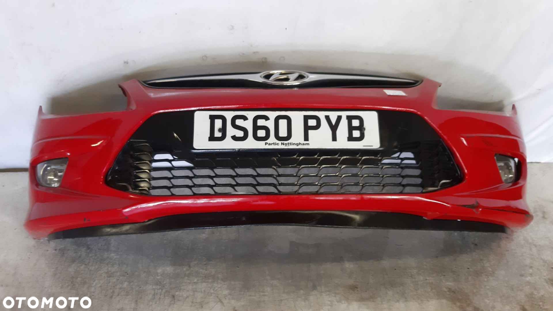 ^ ZDERZAK PRZÓD PRZEDNI HYUNDAI I30 I 1 DRUGI LIFT 2 FL JA CZERWONY HALOGENY - 1