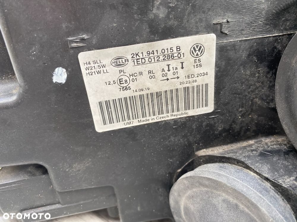 lampa caddy IV 2K lewa cała eu - 5