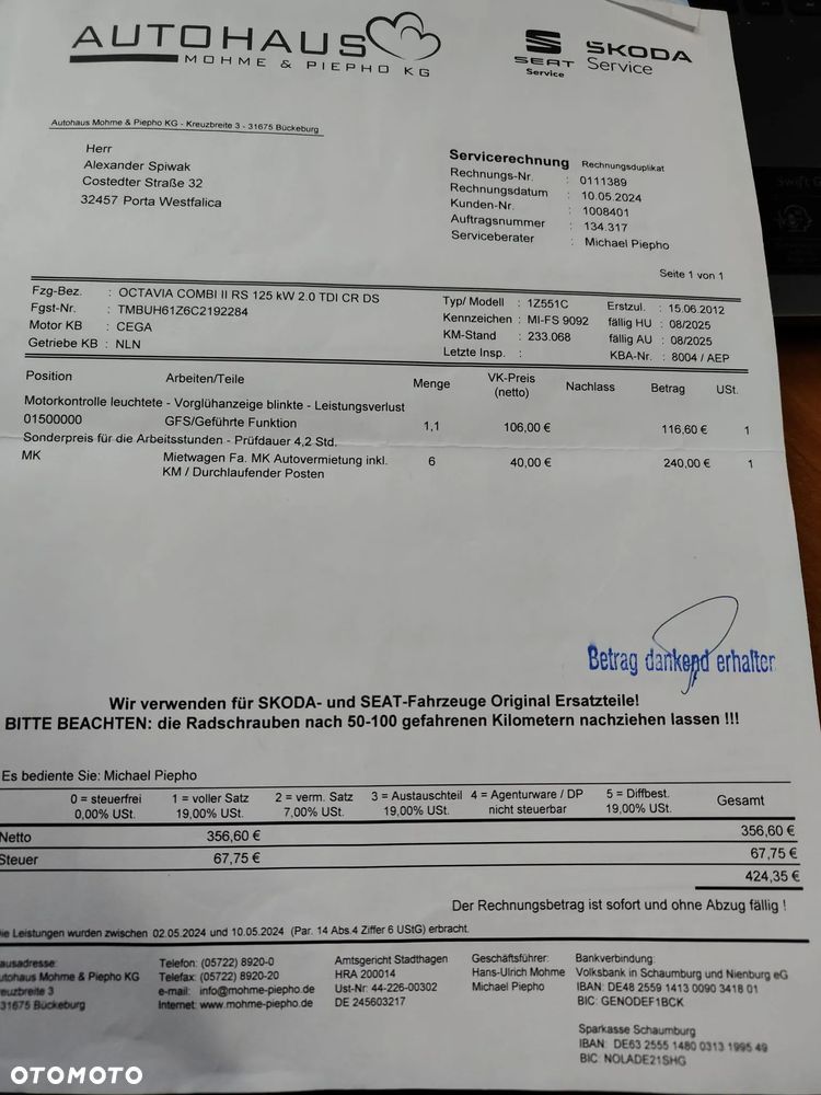 Skoda Octavia Combi 2.0 TDI CR DPF DSG RS - 37