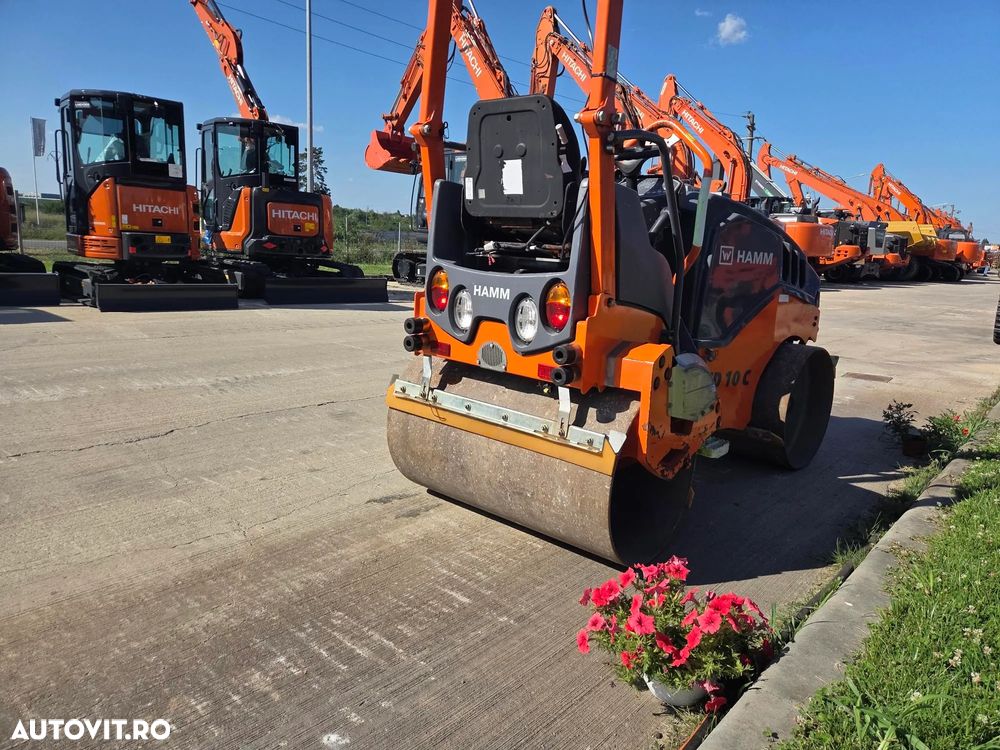 Hamm HD10C, 2019, 667h, latime tambur 1m, Masa operationala 1,5t, motor Kubota 25CP, sistem stropire, produs in Germania, posibilitate leasing 3 ani, STARE FOARTE BUNA-PROMOTIE 19.900 EUR+Tva - 8