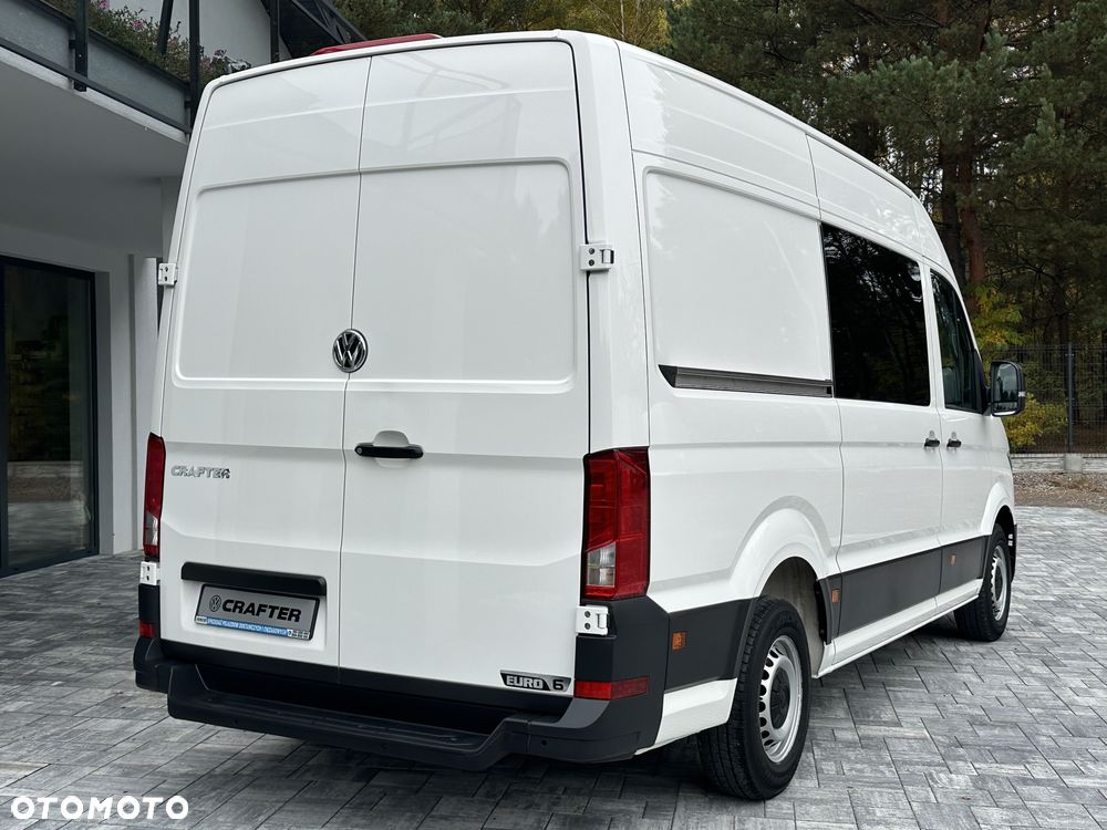 Volkswagen Crafter Brygada 6osób / L3H2 / Salon PL / Serwis Tylko w ASO VW / Pełna historia pojazdu / W oryginalym stanie / Fabryczna Zabudowa / FV23% - 6