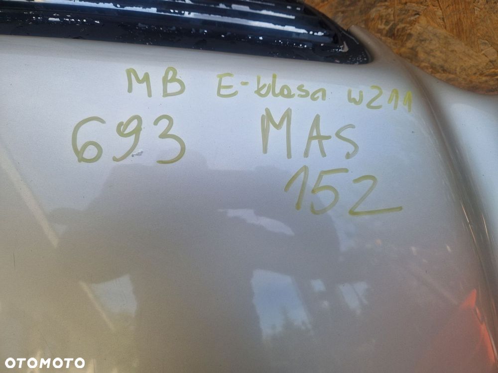 MERCEDES E-KLASA W211 KOD LAK 693  MASKA POKRYWA SILNIKA - 2