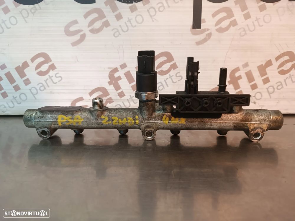 REGUA / RAMPA DE INJECÇÃO COM VALVULAS PEUGEOT 607 807 CITROEN C5 C8 2.2HDI 0445214017 - 6