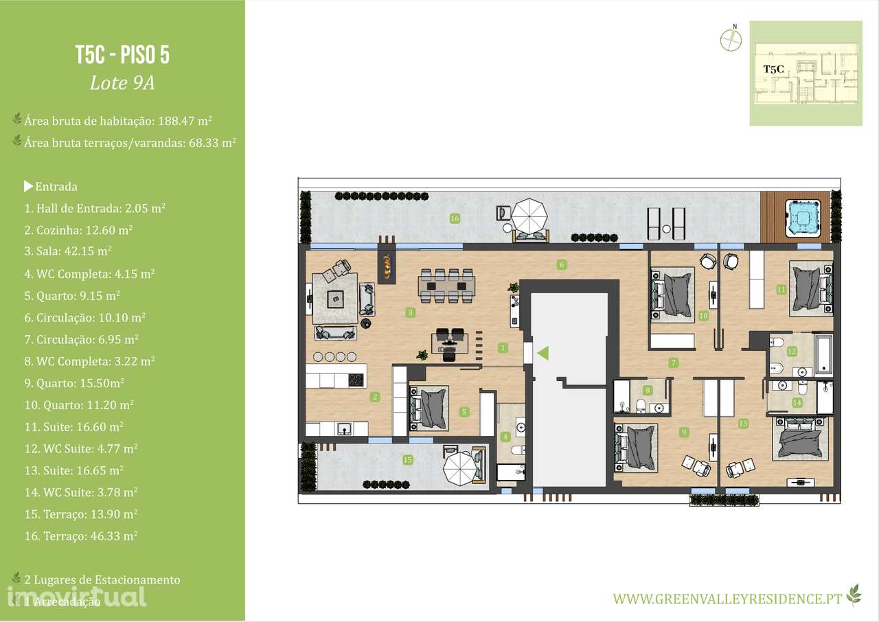 Magnífico Apartamento T5 | Oeiras - Grande imagem: 5/6