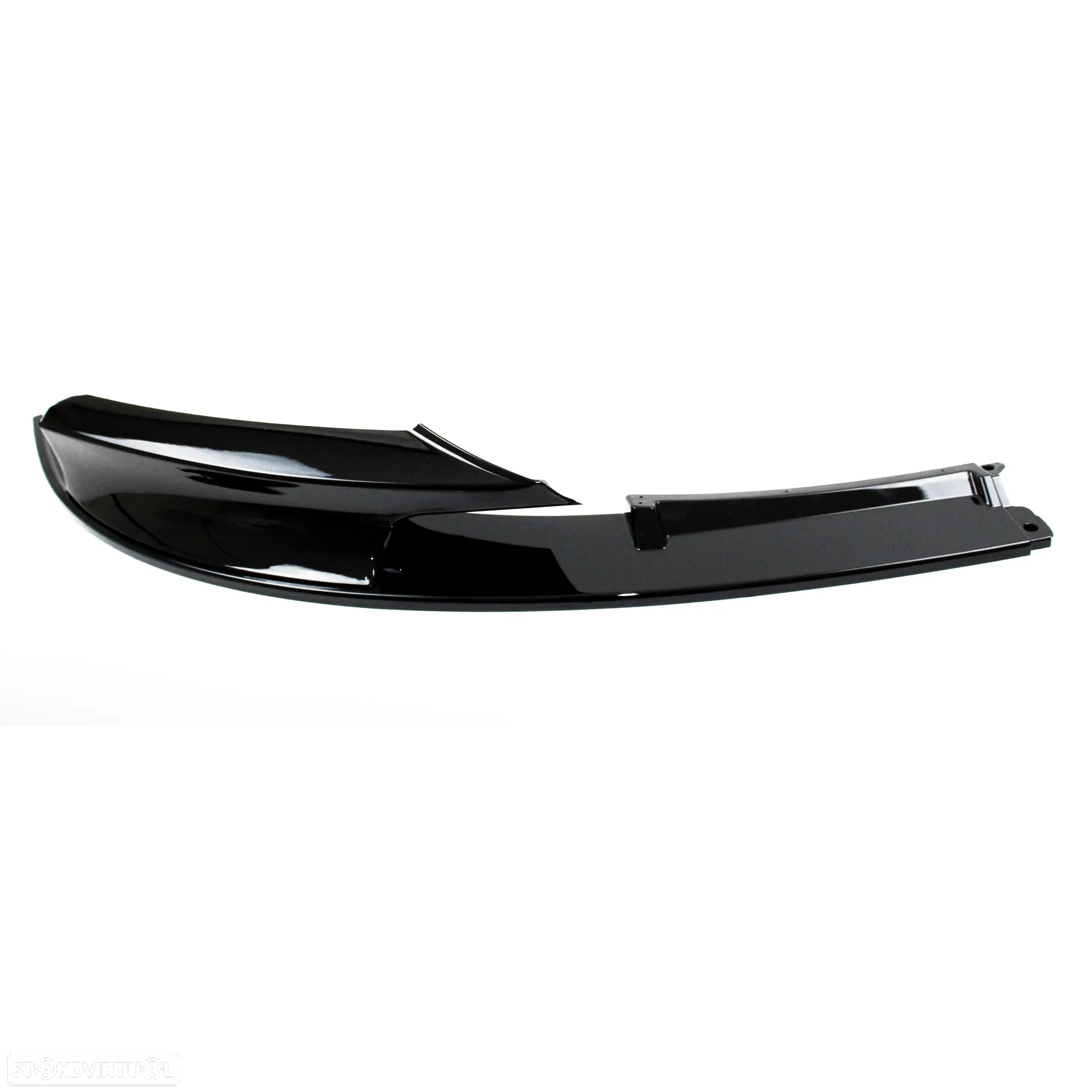 Aba / Spoiler / Lip Frontal em preto piano brilhante para BMW F30 / F31 11-19 M-Performance Look em plástico ABS - 2