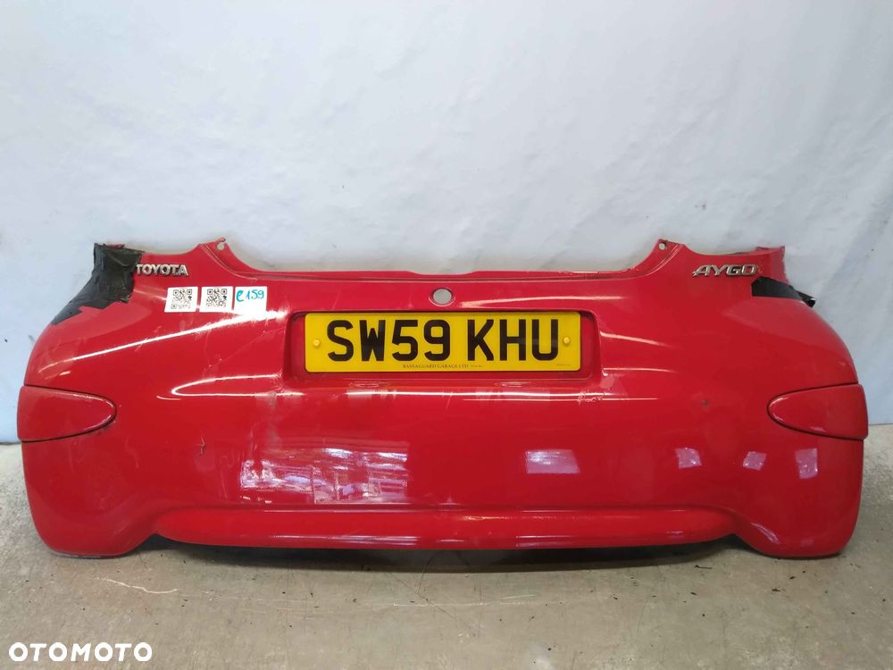 ^ ZDERZAK TYŁ TYLNY TOYOTA AYGO I 1 3P0 CZERWONY - 1