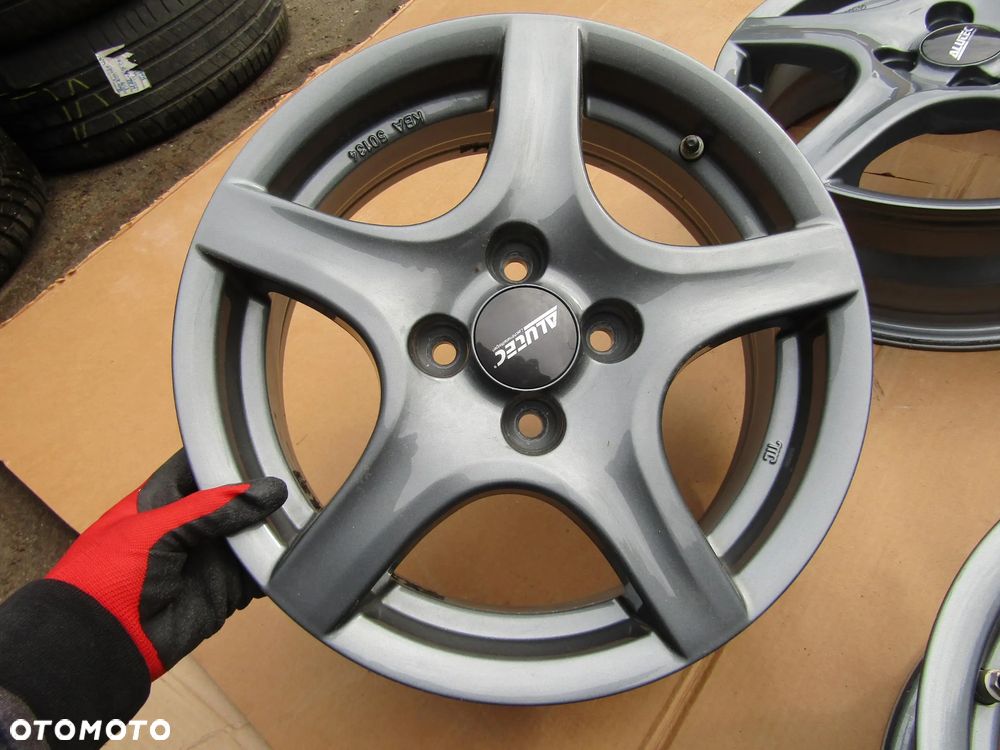 4x Felgi Aluminiowe 15 Opel Adam Vectra A Astra F Aveo Tigra Vectra Combo C Corsa B C D E Meriva Kadet Chevrolet Spark Lanos Nexia Nubira Aveo 5,5 j 4x100 ET40 piasta 56,6 mm + czujniki TPMS ALUTEC GERMANY - 14