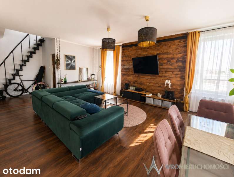 Dwupoziomowe | 76,5 m² | 2 tarasy | 2 garaże