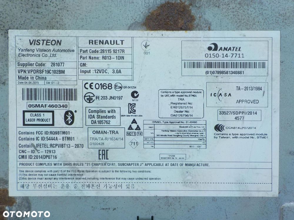 OPEL MOVANO II B 2.3 DCI 15r radio 281159217R - 6