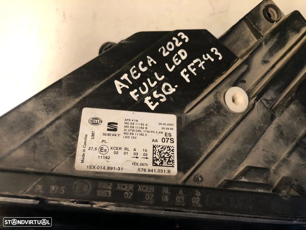 SEAT ATECA FAROL FULL LED ESQUERDO - FF743 - 8