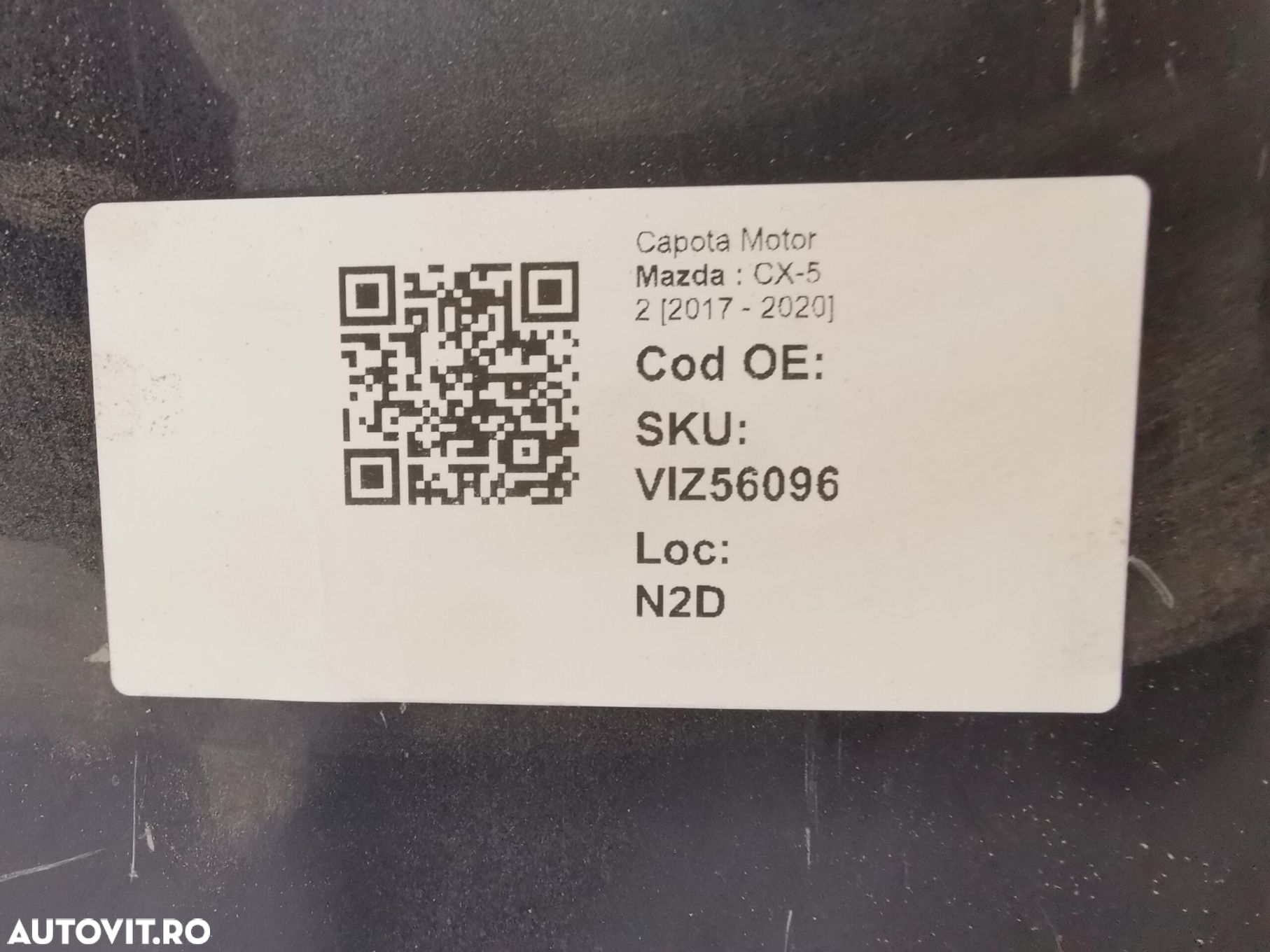 Capota Motor Mazda  CX-5 2 [2017 - 2020] Originala - 8