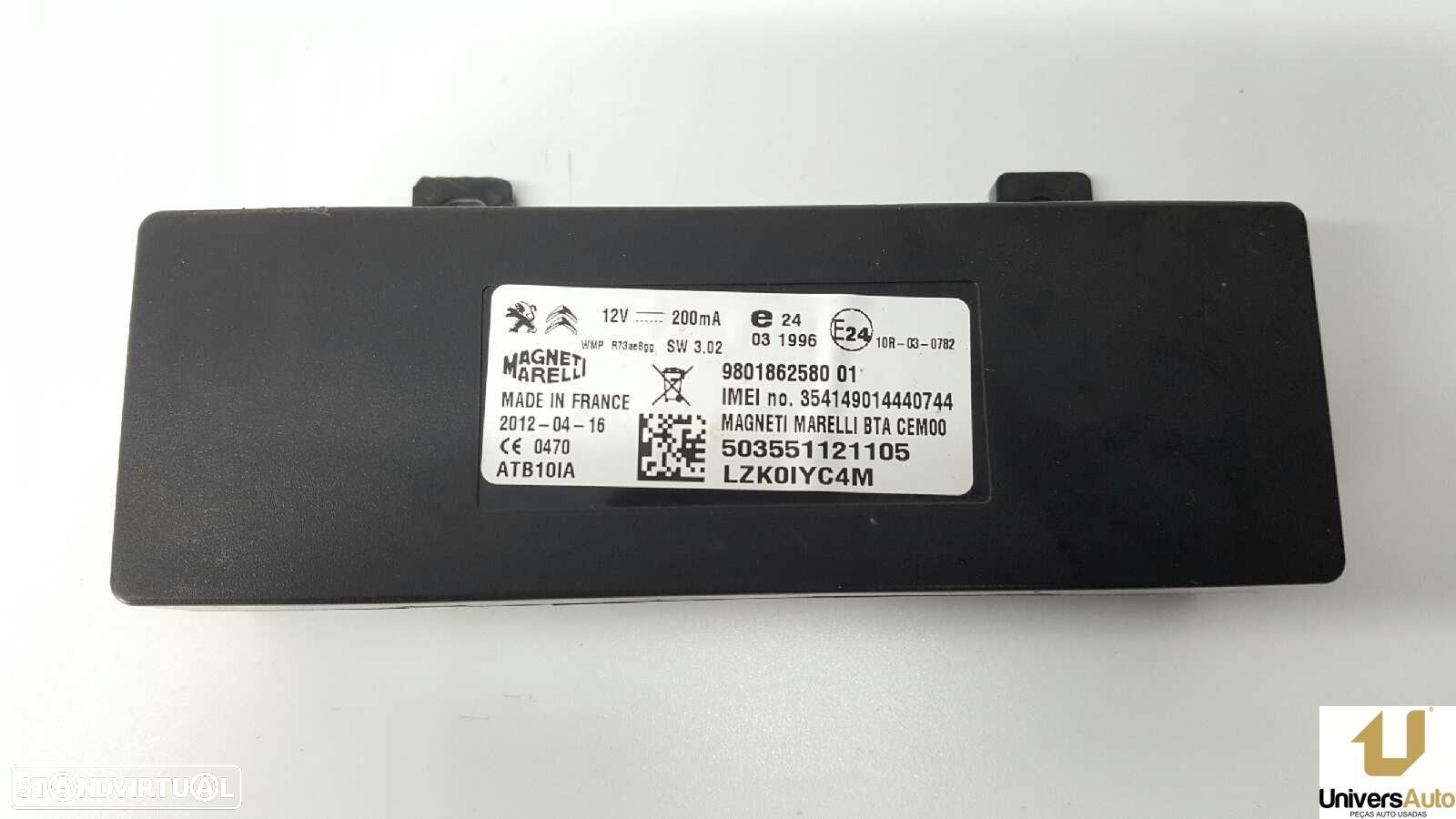 UNIDADE DE CONTROLE BLUETOOTH PEUGEOT 508 ALLURE - 1