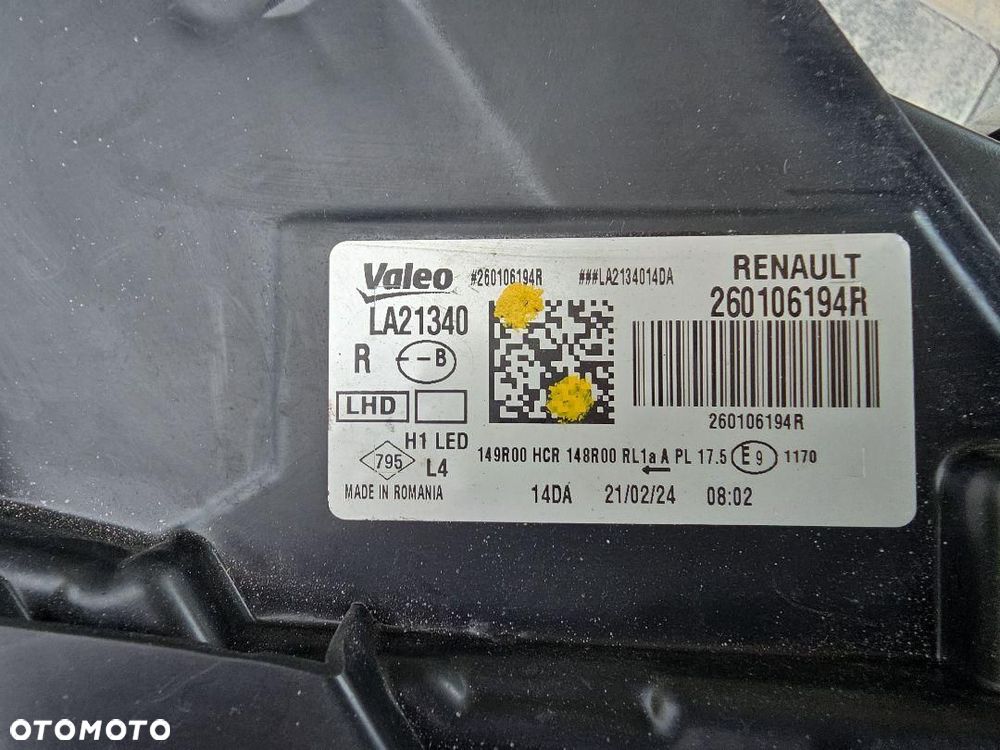 DACIA DUSTER 2 II LIFT Lampy przód Full Led 260602465R 260106194R Białe - 14