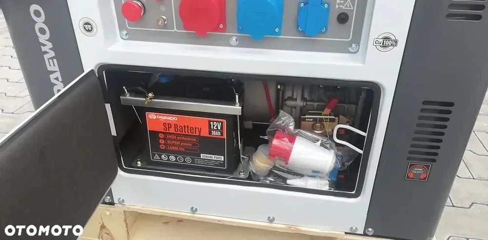 Daewoo Daewoo DDAE10500DSE-3G - 3 Daewoo Daewoo DDAE10500DSE-3G - 4 Daewoo Daewoo DDAE10500DSE-3G - 5 Daewoo Daewoo DDAE10500DSE-3G - 6 Daewoo Daewoo DDAE10500DSE-3G - 7 Daewoo Daewoo DDAE10500DSE-3G - 8 Daewoo Daewoo DDAE10500DSE-3G - 9 Daewoo Daewoo DDAE10500DSE-3G - 10 Daewoo Daewoo DDAE10500DSE-3G - 1 Daewoo Daewoo DDAE10500DSE-3G - 2 Daewoo Daewoo DDAE10500DSE-3G - 3 Daewoo Daewoo DDAE10500DSE-3G - 4 Daewoo Daewoo DDAE10500DSE-3G - 5 Daewoo Daewoo DDAE10500DSE-3G - 6 Daewoo Daewoo DDAE10500DSE-3G - 7 Daewoo Daewoo DDAE10500DSE-3G - 8 Daewoo Daewoo DDAE10500DSE-3G - 9 Daewoo Daewoo DDAE10500DSE-3G - 10 Opis  Zgłoś AGREGAT PRĄDOTWÓRCZY    cena netto: 10480 zł    DANE TECHNICZNE:    Maksymalna moc:    8.1kVA (400V)    7,3kVA (230V)    Moc znamionowa:    7,5kVA (400V)    6,7kVA (230V)    Moc silnika: 15 KM    Pojemność: 498 cc    Pojemność zbiornika paliwa: 15 l    Pojemność zbiornika oleju: 1,65 l    Współczynnik mocy: 1,25    Gniazdo: 1 x 16 A - 1 x 32 A    Wyjście 12V:    Bateria: 36AH    Poziom hałasu w 7M: 72 - 74 dBA    Waga netto: 165 kg    Wymiary: 880 x 560 x 720    OZNACZENIE SILNIKA AGREGATU:    Daewoo DDAE10500DSE-3G    STAN:    NOWY, ORYGINAŁ    numer magazynowy:    108091 dostępne od ręki .     Pokaż pełny opis 22 kwietnia 2025 13:15   ID: 6124923127  Szczegóły Podstawowe  Marka pojazdu  Daewoo  Model pojazdu  Daewoo DDAE10500DSE-3G  Rok produkcji  2022  Stan  Nowy  Bezwypadkowy  Tak  Kup ten pojazd na raty  Oblicz  Finansowanie reklama Potrzebujesz finansowania?  Ustaw warunki kredytu jaki Cię interesuje - na tej podstawie wybierzemy ofertę dostosowaną do Twoich potrzeb.  Kwota finansowania (PLN)   12 890 PLN Min. 1 000 PLN - Maks. 300 000 PLN  Okres (miesiące)   48  4 lata   60  5 lat   84  7 lat   96  8 lat   120  10 lat   Zapytaj o finansowanie Informacje o sprzedającym FHU Auto-Tech  Sprzedający profesjonalny  Sprzedający na OTOMOTO od 2018  Kontakt bezpośredni   Napisz  Wyświetl numer Więcej opcji kontaktu  Zobacz więcej ofert (1141) tego sprzedawcy  Znajdź na mapie  Zawiła 51b - 30-442 Kraków, Małopolskie (Polska)   Daewoo Daewoo DDAE10500DSE-3G - 7