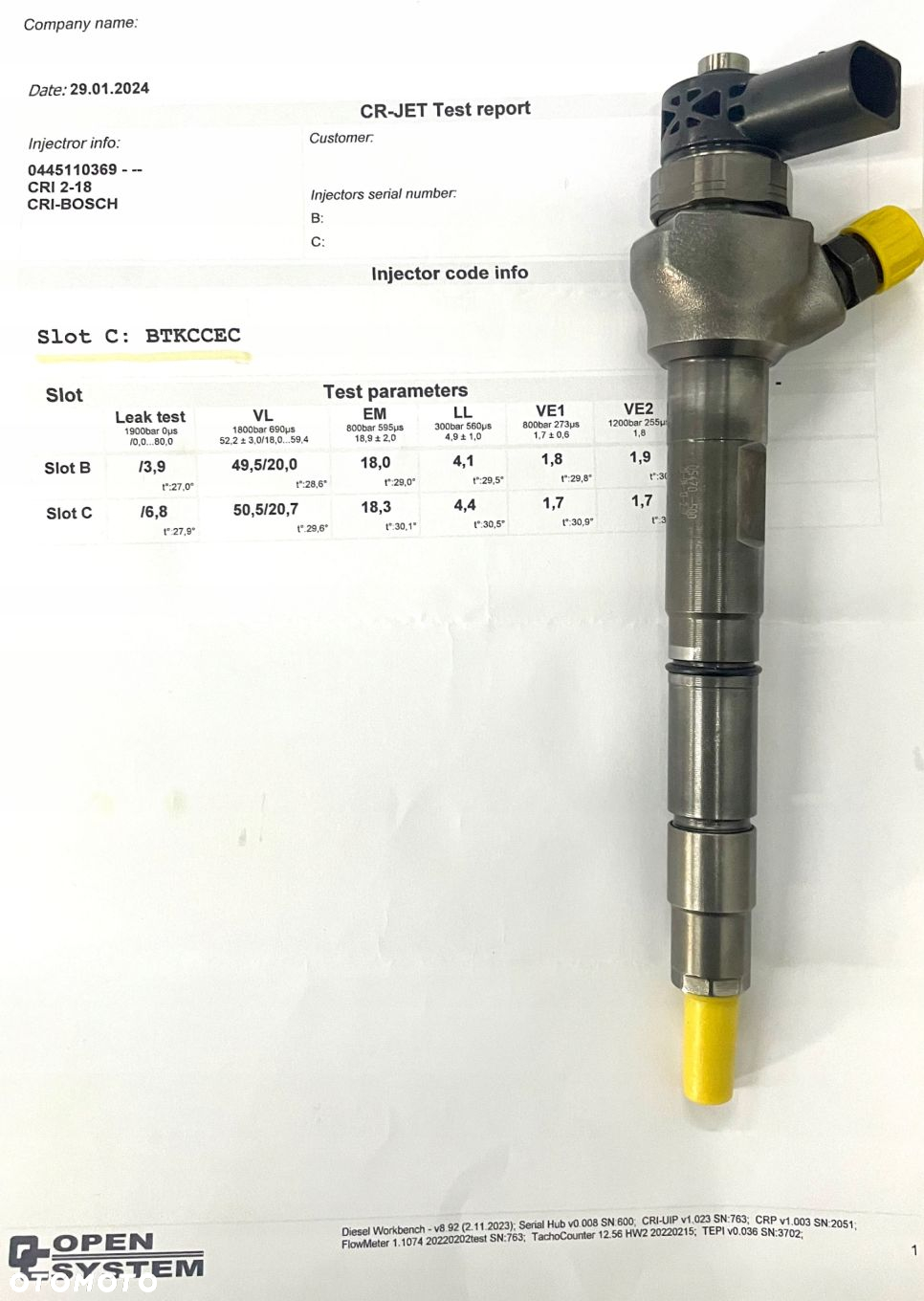 wtryskiwacz 0445110369 03L130277J 03L130277Q BOSCH - 3