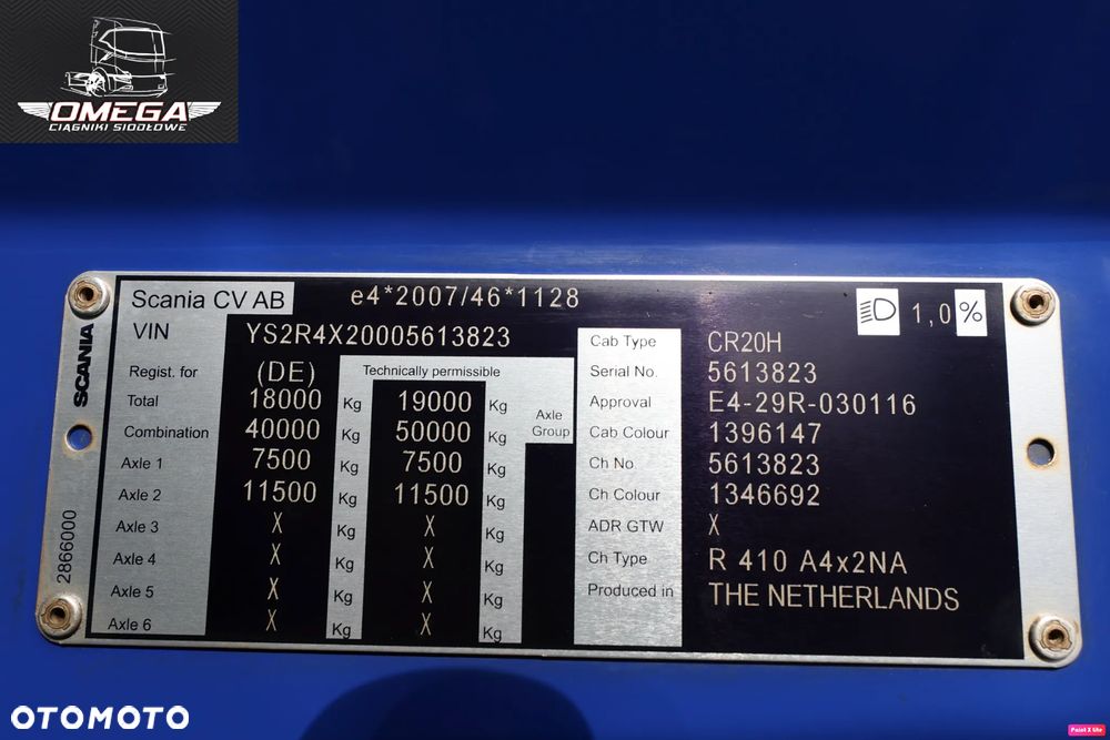 Scania R 410 LNG / Full LED / Hydraulika / Klima postojowa / Retarder / Spr z Niemiec - 5