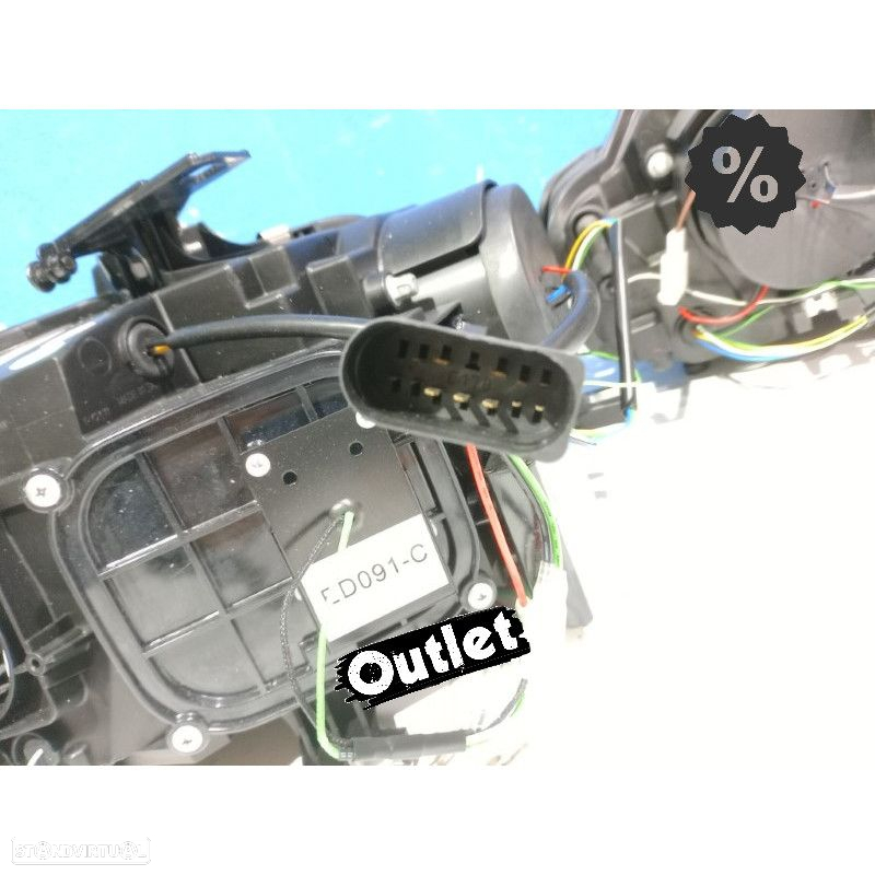 R011304C1 FARÓIS LED PARA AUDI A4 B8 08-11 XENON TRU DRL BLACK PRETO - 4