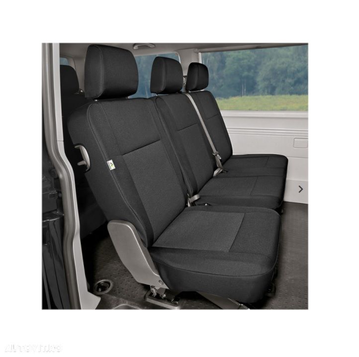 Set huse scaune auto Kegel Tailor Made pentru VW T6 dupa 2016, bancheta 2+1, ptr rand 2 - 1