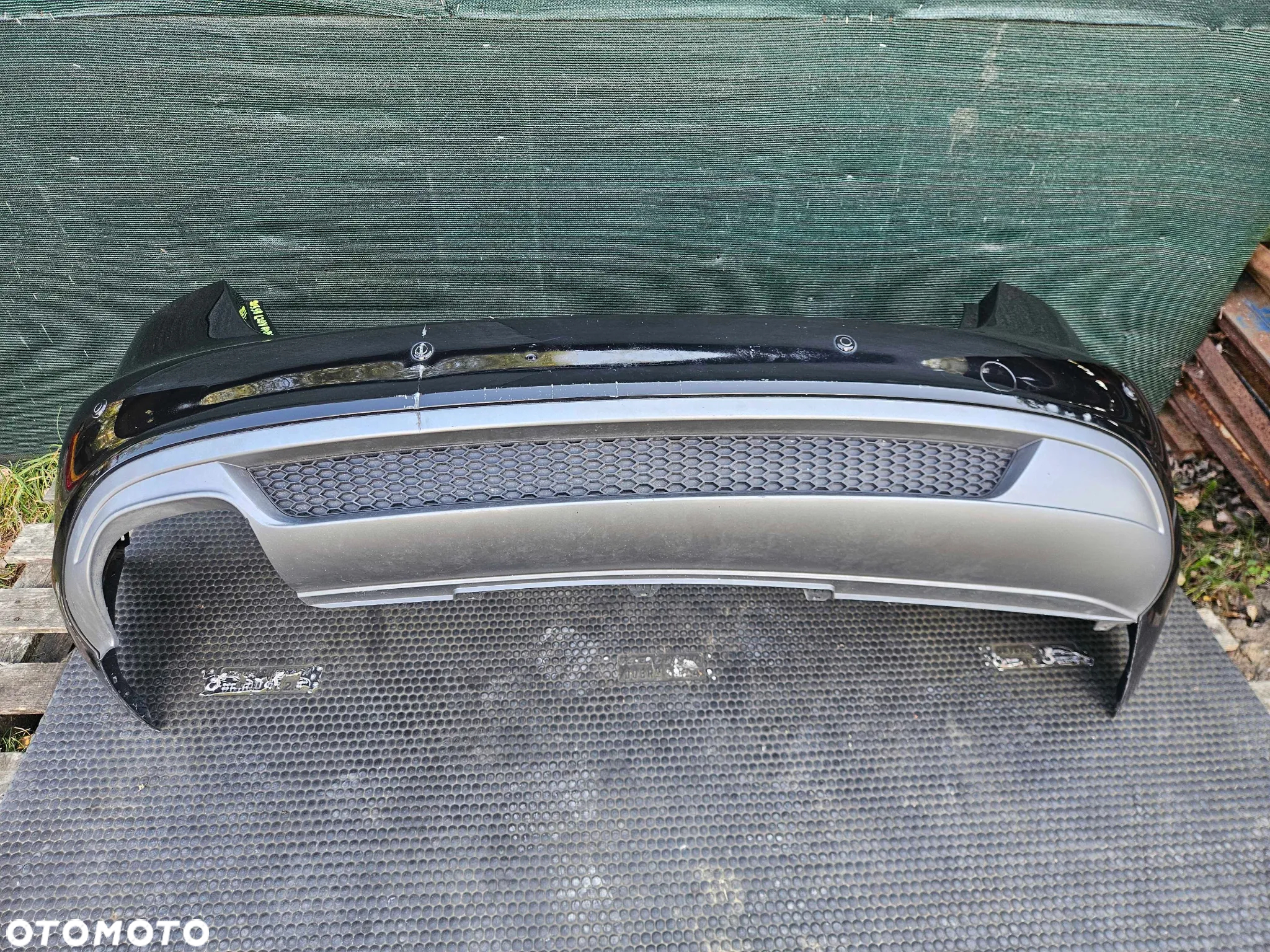 Zderzak Tyl Tylny S-Line Czarny LZ9Y Dyfuzor Czujniki PDC Audi A4 B8 Sedan 08r - 10