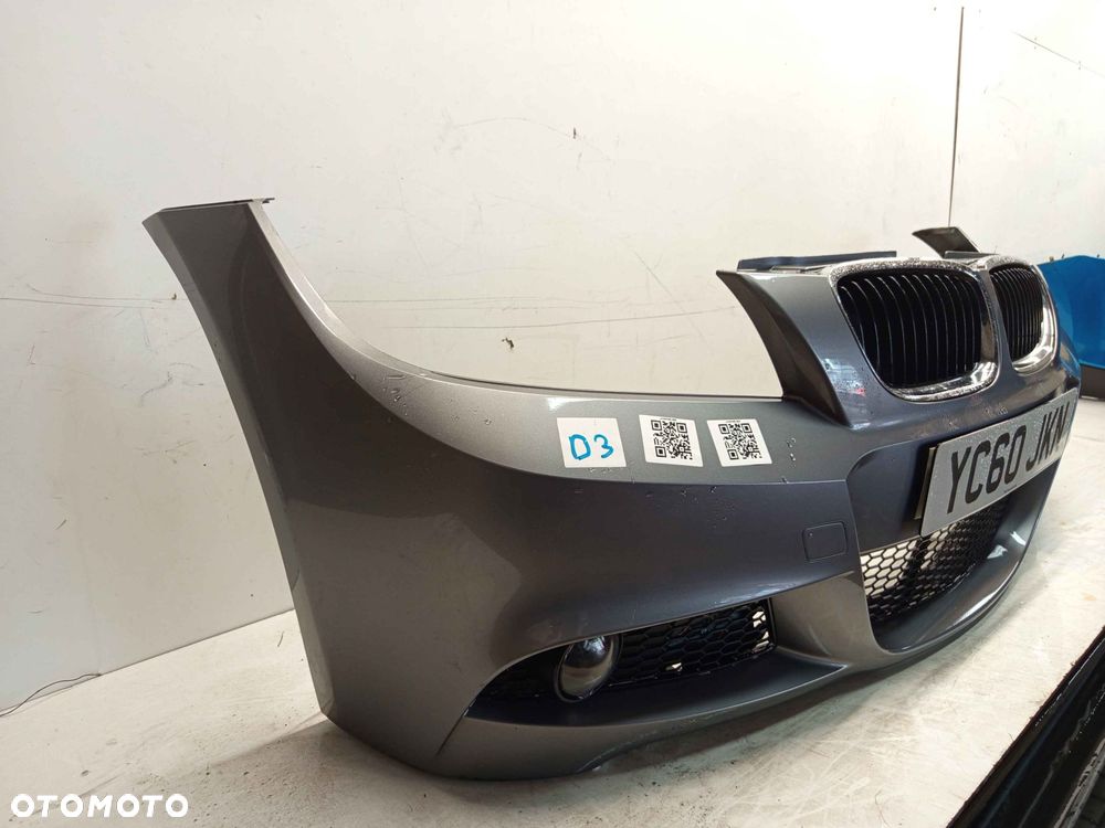 ^ ZDERZAK PRZÓD PRZEDNI DO BMW SERII 3 E90 E91 LIFT FL M PAKIET SPACE GRAU SZARY HALOGENY - 3