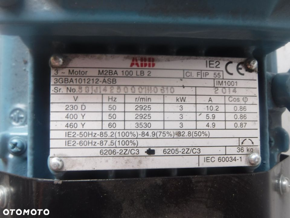 ABB M2BA100 LB2 M2BA 3gba101212-asb silnik elektryczny 3kw - 2
