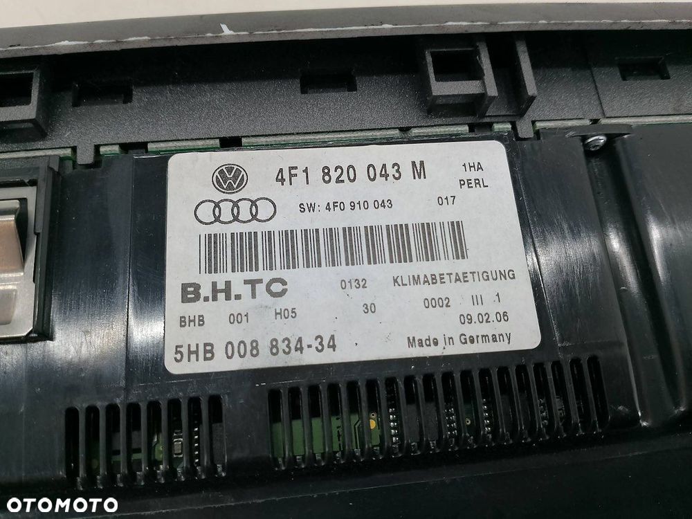 PANEL NAWIEWU AUDI A6 C6 4F1820043M  4F0910043 - 4